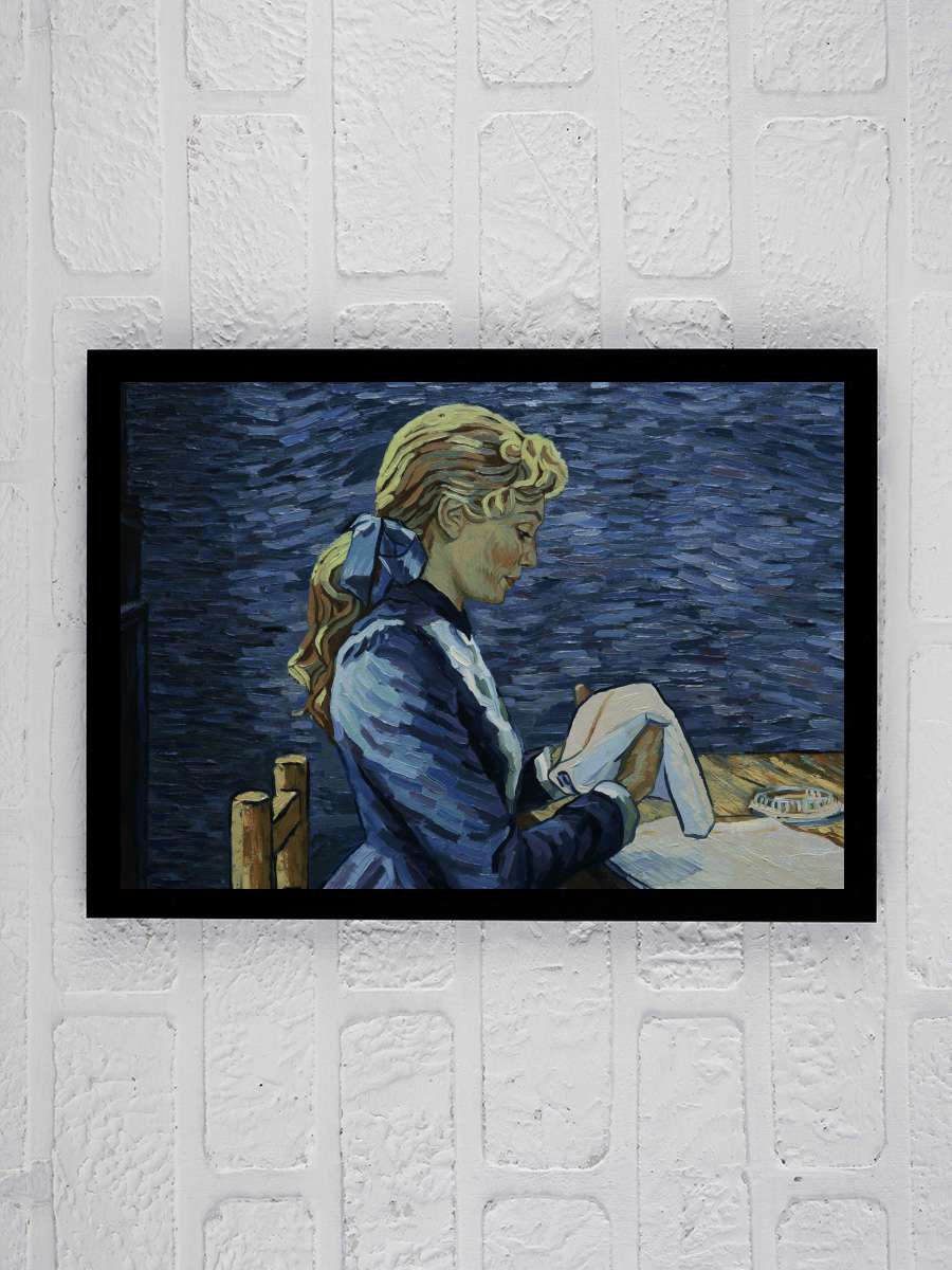 Vincent'ten Sevgilerle - Loving Vincent Film Tablo Siyah Çerçeveli Film Poster Afiş Tablo