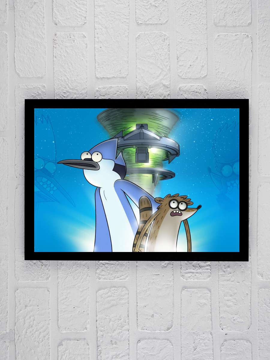 Regular Show: The Movie Film Tablo Siyah Çerçeveli Film Poster Afiş Tablo