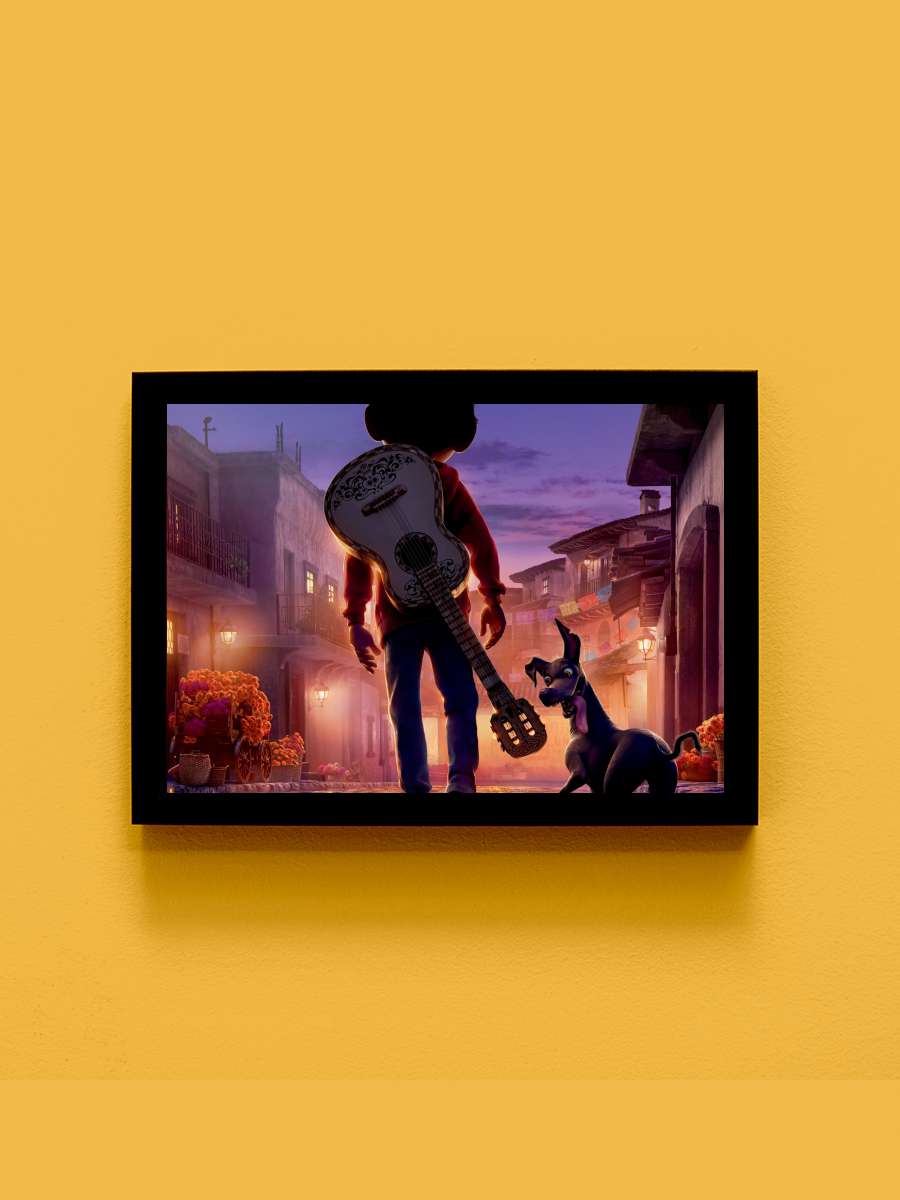 Coco Film Tablo Siyah Çerçeveli Film Poster Afiş Tablo