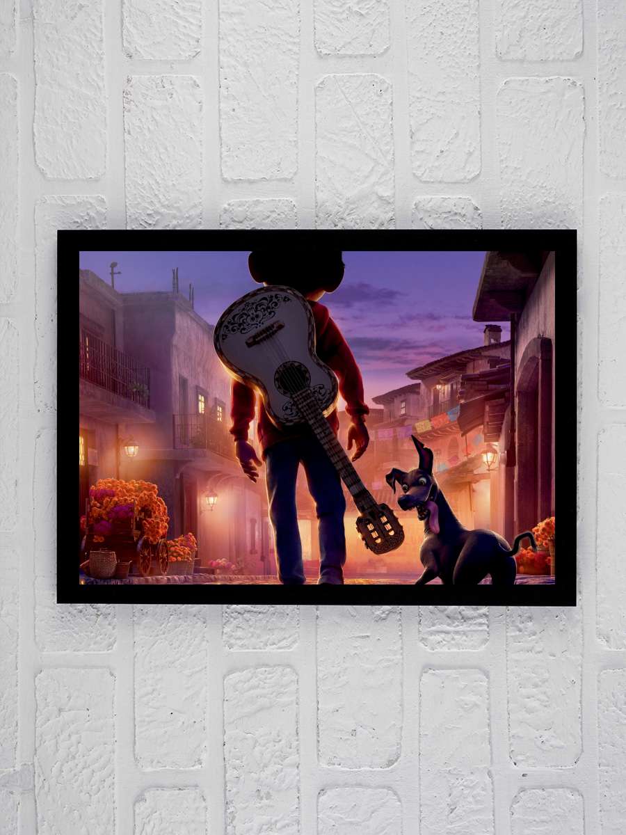 Coco Film Tablo Siyah Çerçeveli Film Poster Afiş Tablo