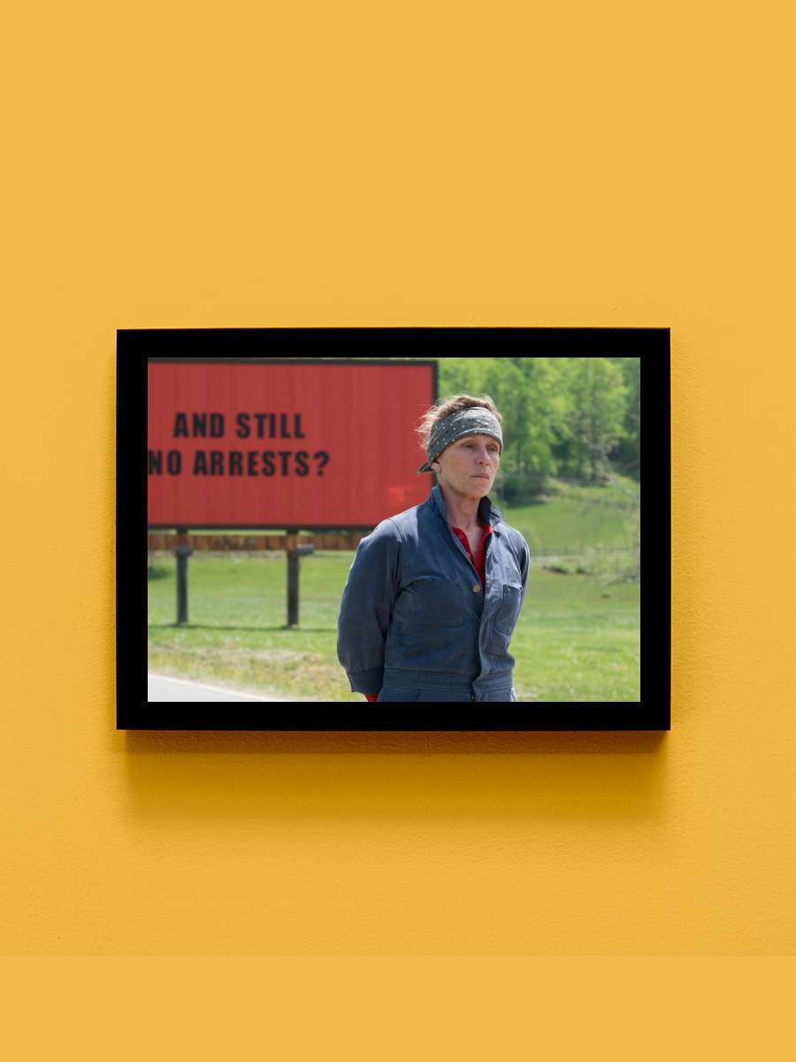 Üç Billboard Ebbing Çıkışı, Missouri - Three Billboards Outside Ebbing, Missouri Film Tablo Siyah Çerçeveli Film Poster Afiş Tablo