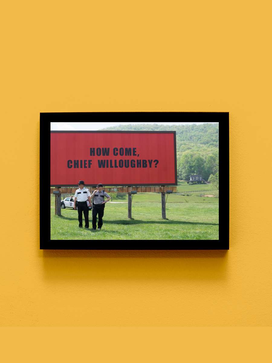 Üç Billboard Ebbing Çıkışı, Missouri - Three Billboards Outside Ebbing, Missouri Film Tablo Siyah Çerçeveli Film Poster Afiş Tablo