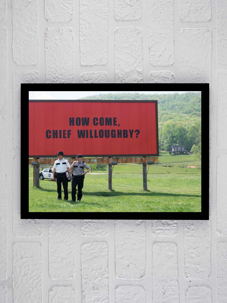 Üç Billboard Ebbing Çıkışı, Missouri - Three Billboards Outside Ebbing, Missouri Film Tablo Siyah Çerçeveli Film Poster Afiş Tablo