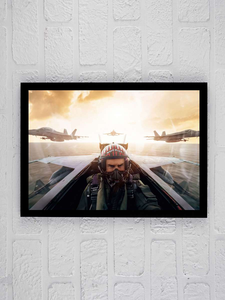 Top Gun: Maverick Film Tablo Siyah Çerçeveli Film Poster Afiş Tablo