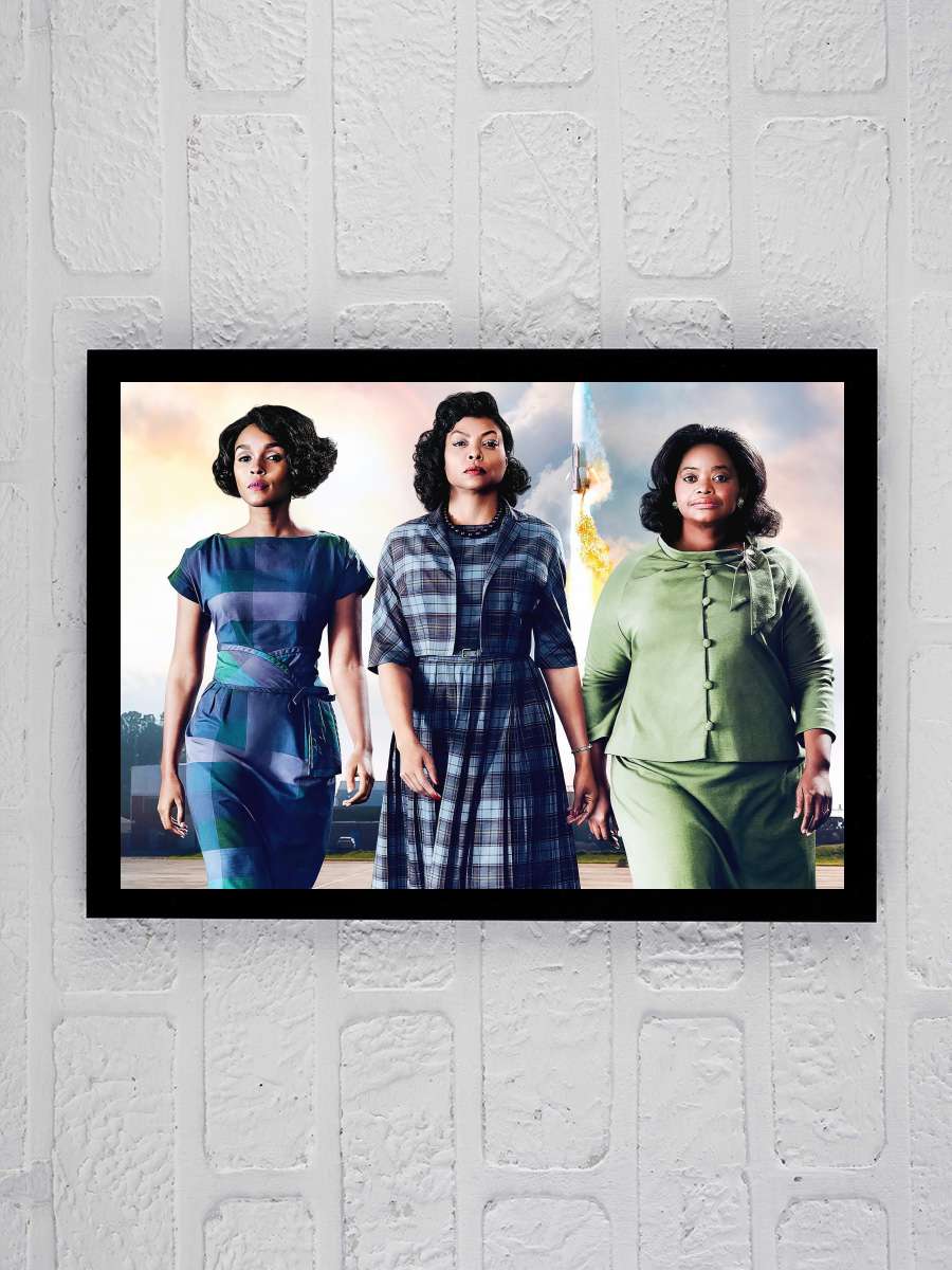 Gizli Sayılar - Hidden Figures Film Tablo Siyah Çerçeveli Film Poster Afiş Tablo