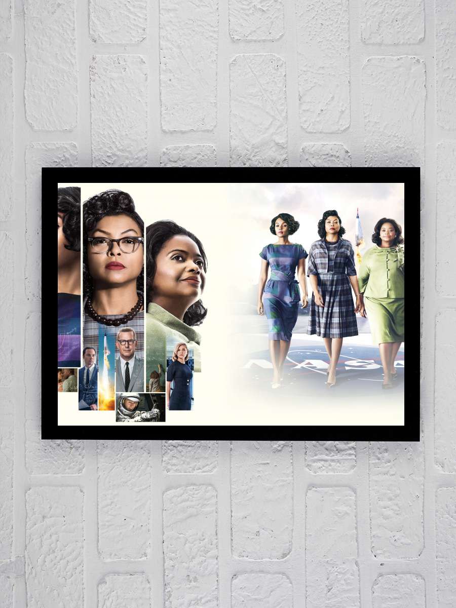 Gizli Sayılar - Hidden Figures Film Tablo Siyah Çerçeveli Film Poster Afiş Tablo