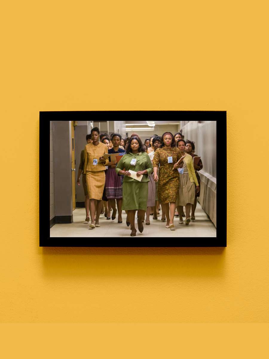 Gizli Sayılar - Hidden Figures Film Tablo Siyah Çerçeveli Film Poster Afiş Tablo