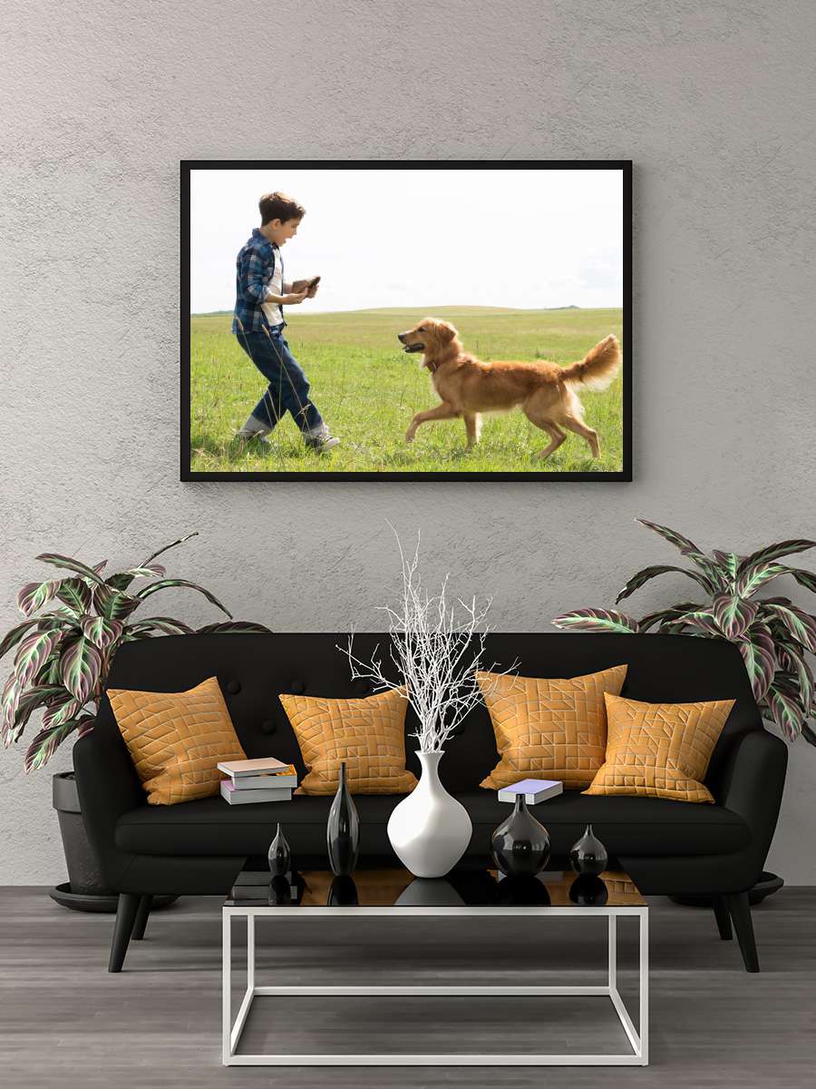 Can Dostum - A Dog's Purpose Film Tablo Siyah Çerçeveli Film Poster Afiş Tablo