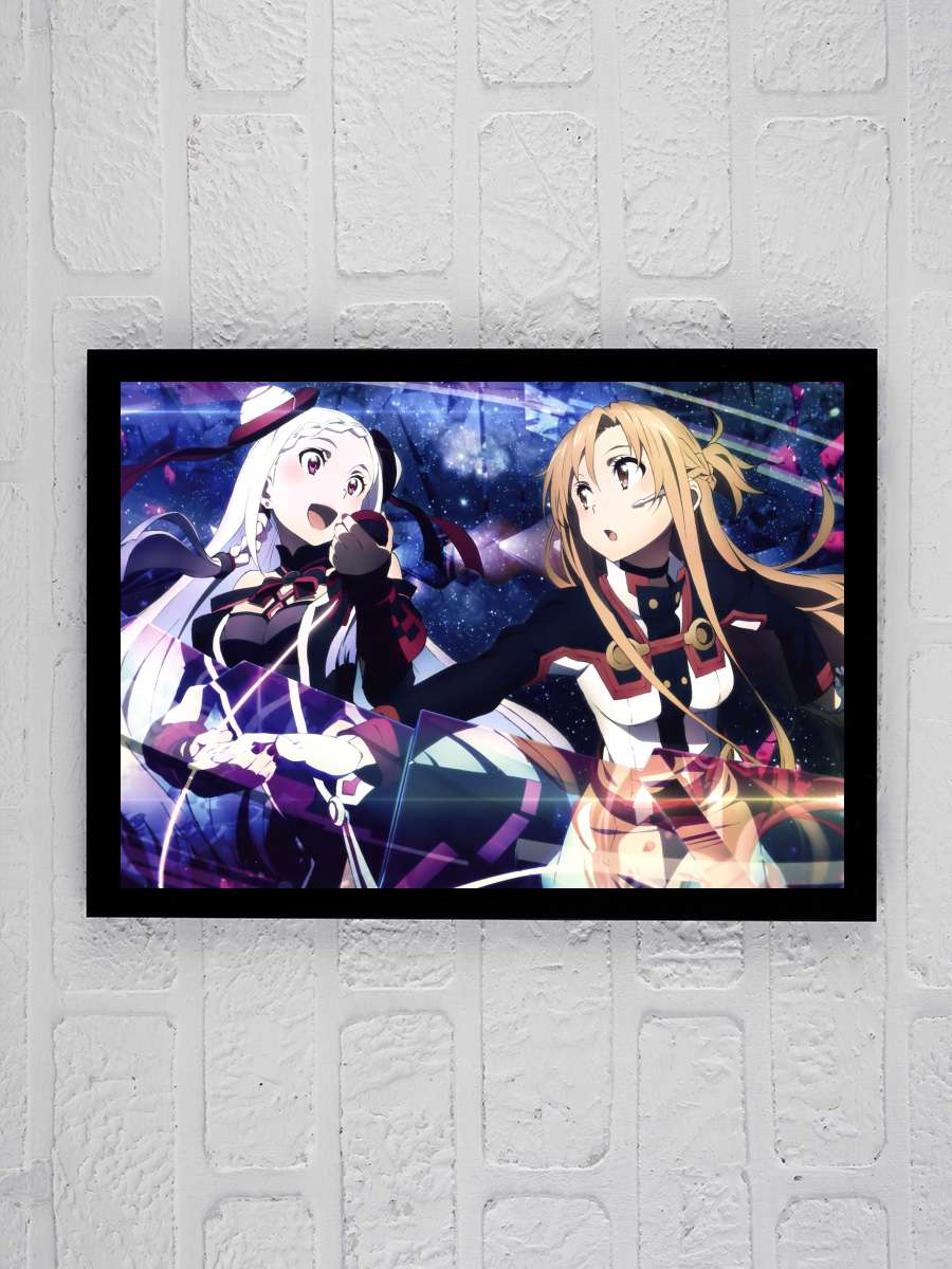 Sword Art Online Movie: Ordinal Scale - 劇場版 ソードアート・オンライン -オーディナル・スケール- Film Tablo Siyah Çerçeveli Film Poster Afiş Tablo