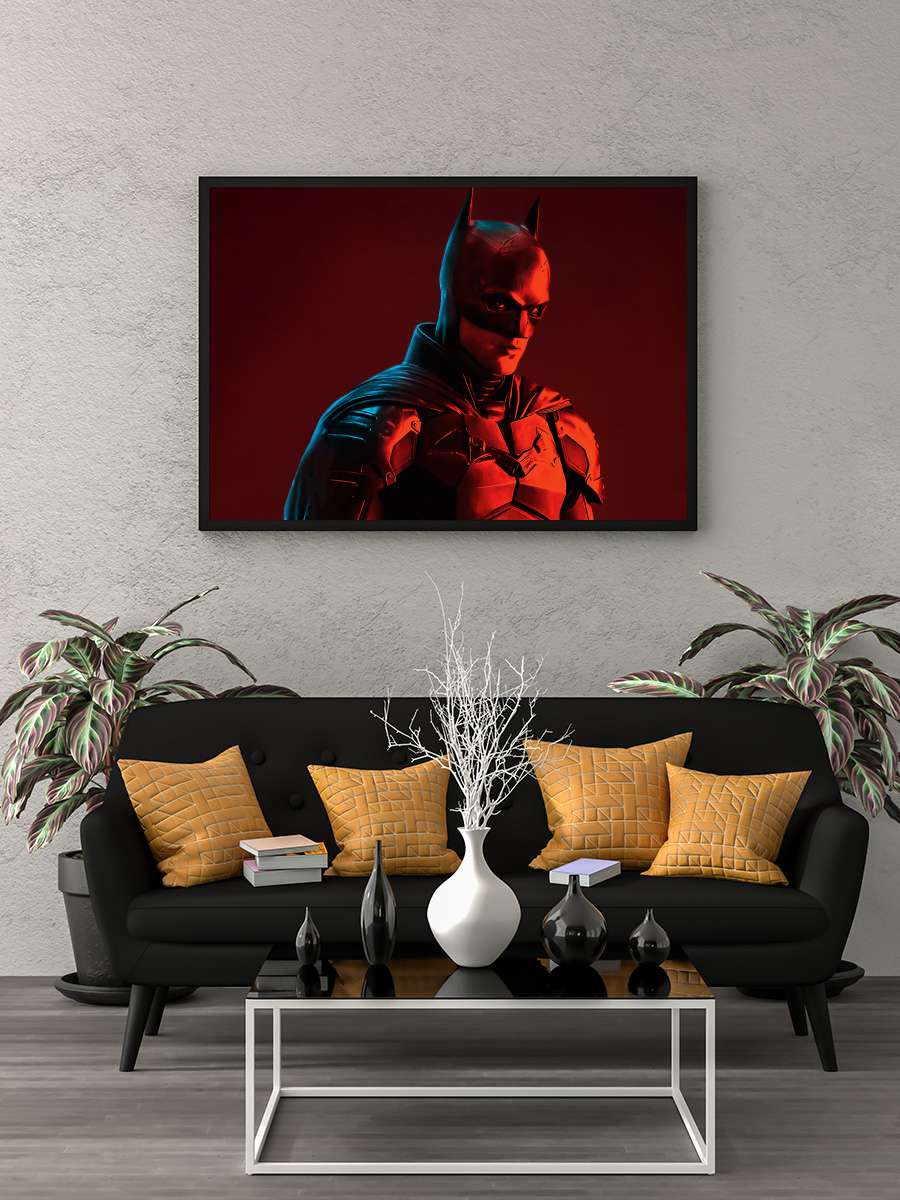 The Batman Film Tablo Siyah Çerçeveli Film Poster Afiş Tablo