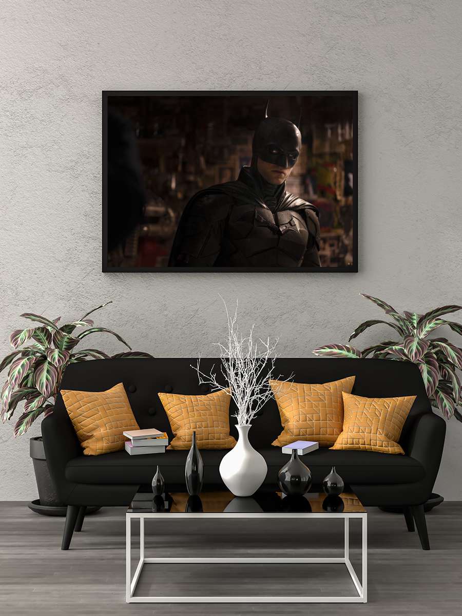 The Batman Film Tablo Siyah Çerçeveli Film Poster Afiş Tablo