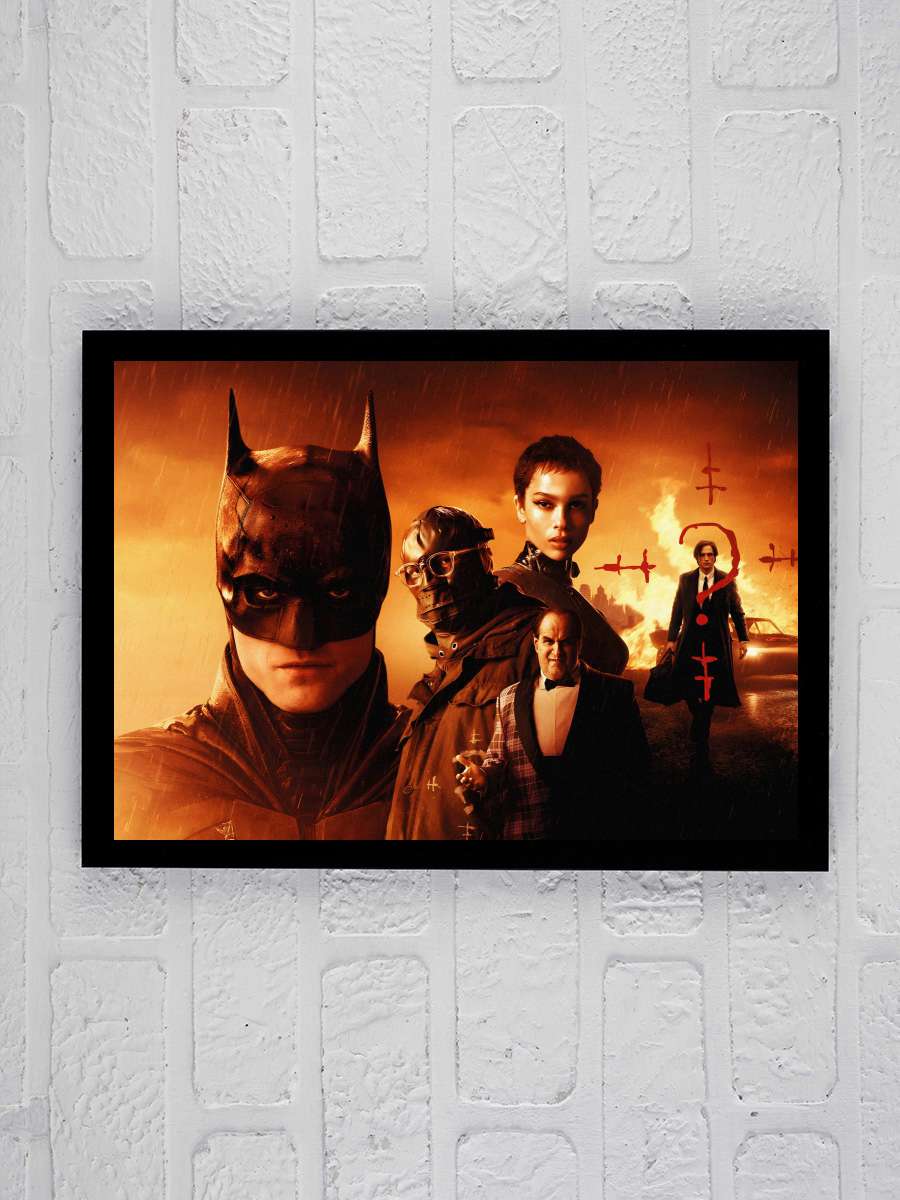 The Batman Film Tablo Siyah Çerçeveli Film Poster Afiş Tablo