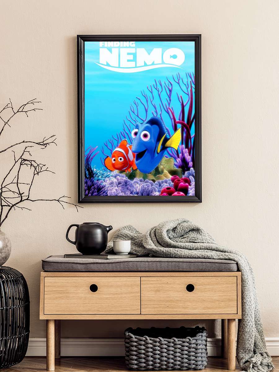 Kayıp Balık Nemo - Finding Nemo Film Tablo Siyah Çerçeveli Film Poster Afiş Tablo