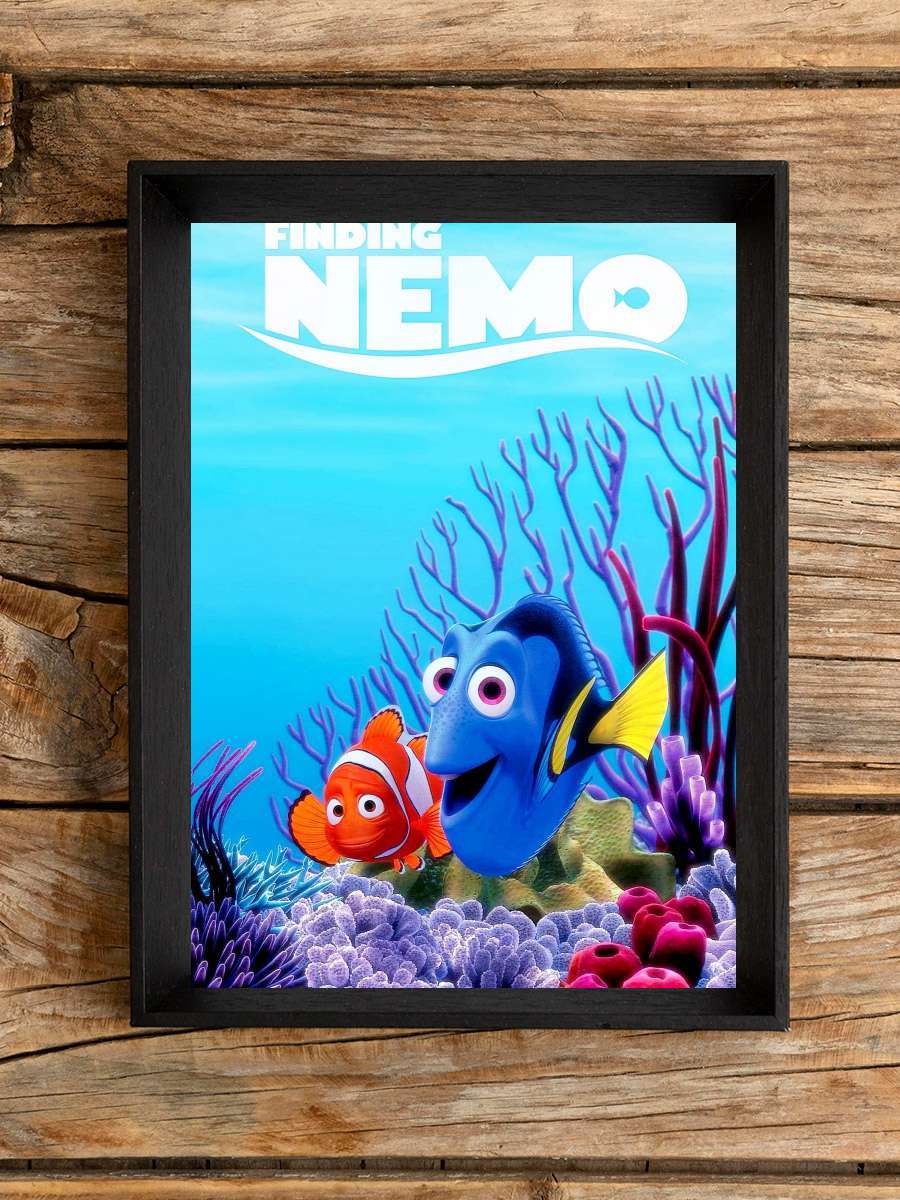 Kayıp Balık Nemo - Finding Nemo Film Tablo Siyah Çerçeveli Film Poster Afiş Tablo