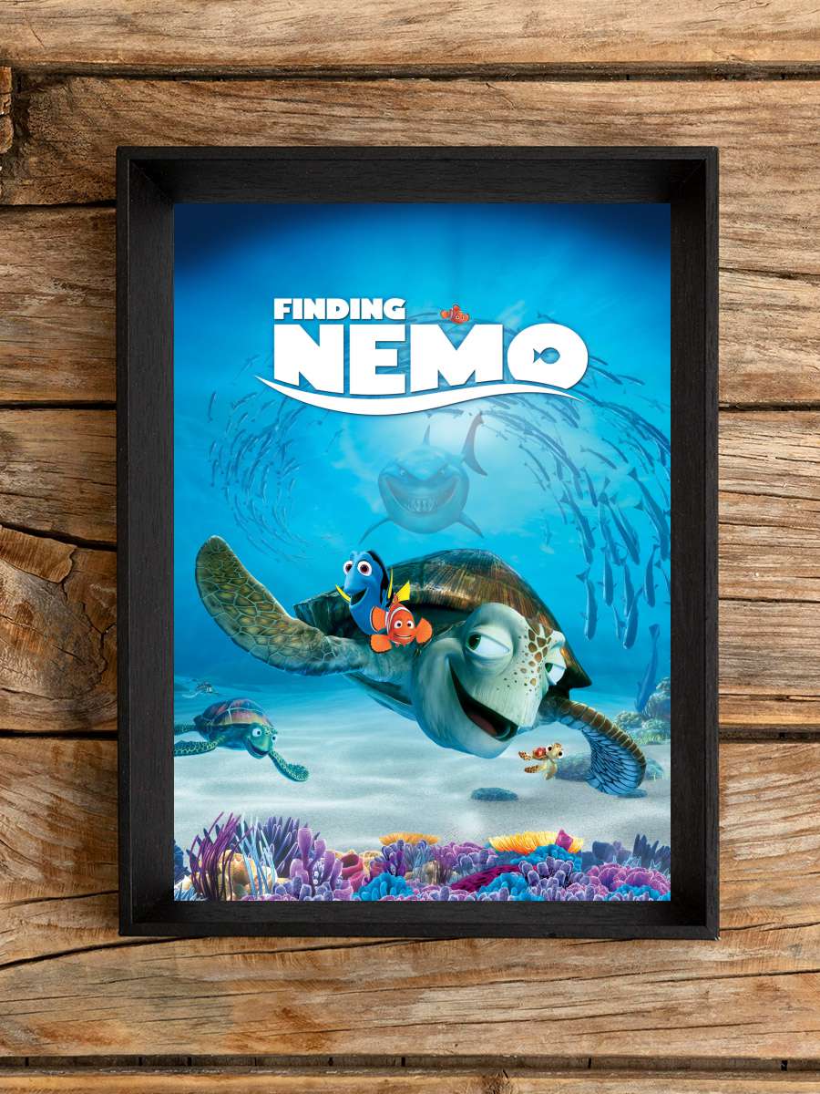 Kayıp Balık Nemo - Finding Nemo Film Tablo Siyah Çerçeveli Film Poster Afiş Tablo