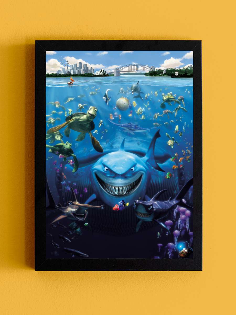 Kayıp Balık Nemo - Finding Nemo Film Tablo Siyah Çerçeveli Film Poster Afiş Tablo