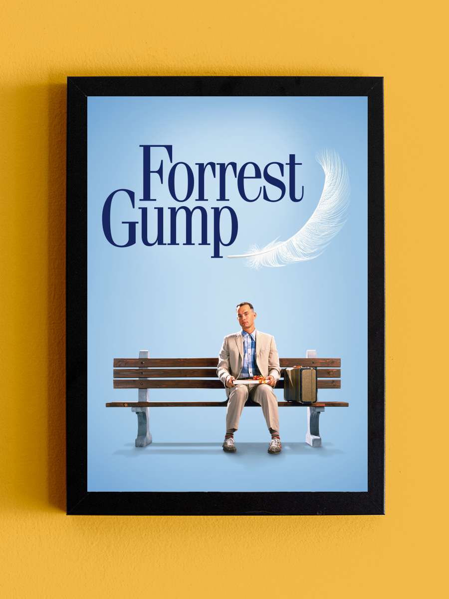 Forrest Gump Film Tablo Siyah Çerçeveli Film Poster Afiş Tablo