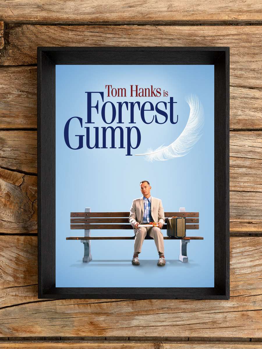 Forrest Gump Film Tablo Siyah Çerçeveli Film Poster Afiş Tablo