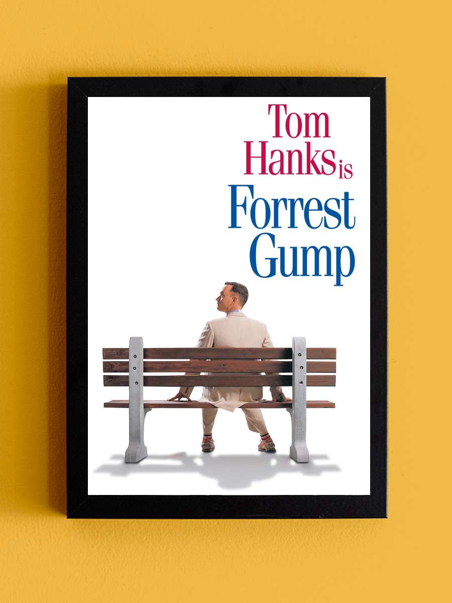 Forrest Gump Film Tablo Siyah Çerçeveli Film Poster Afiş Tablo