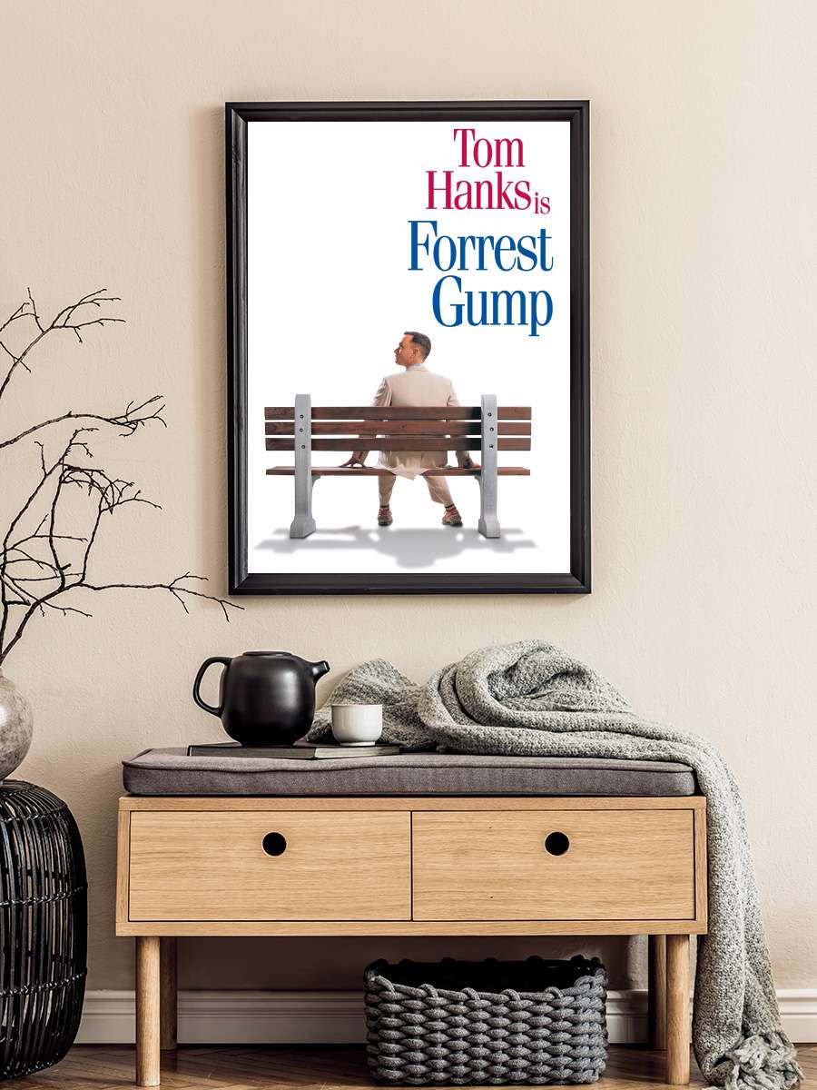 Forrest Gump Film Tablo Siyah Çerçeveli Film Poster Afiş Tablo