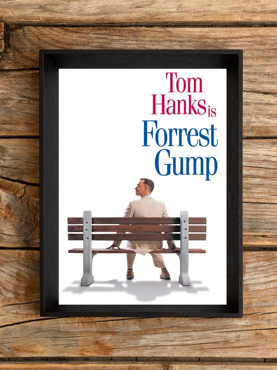 Forrest Gump Film Tablo Siyah Çerçeveli Film Poster Afiş Tablo