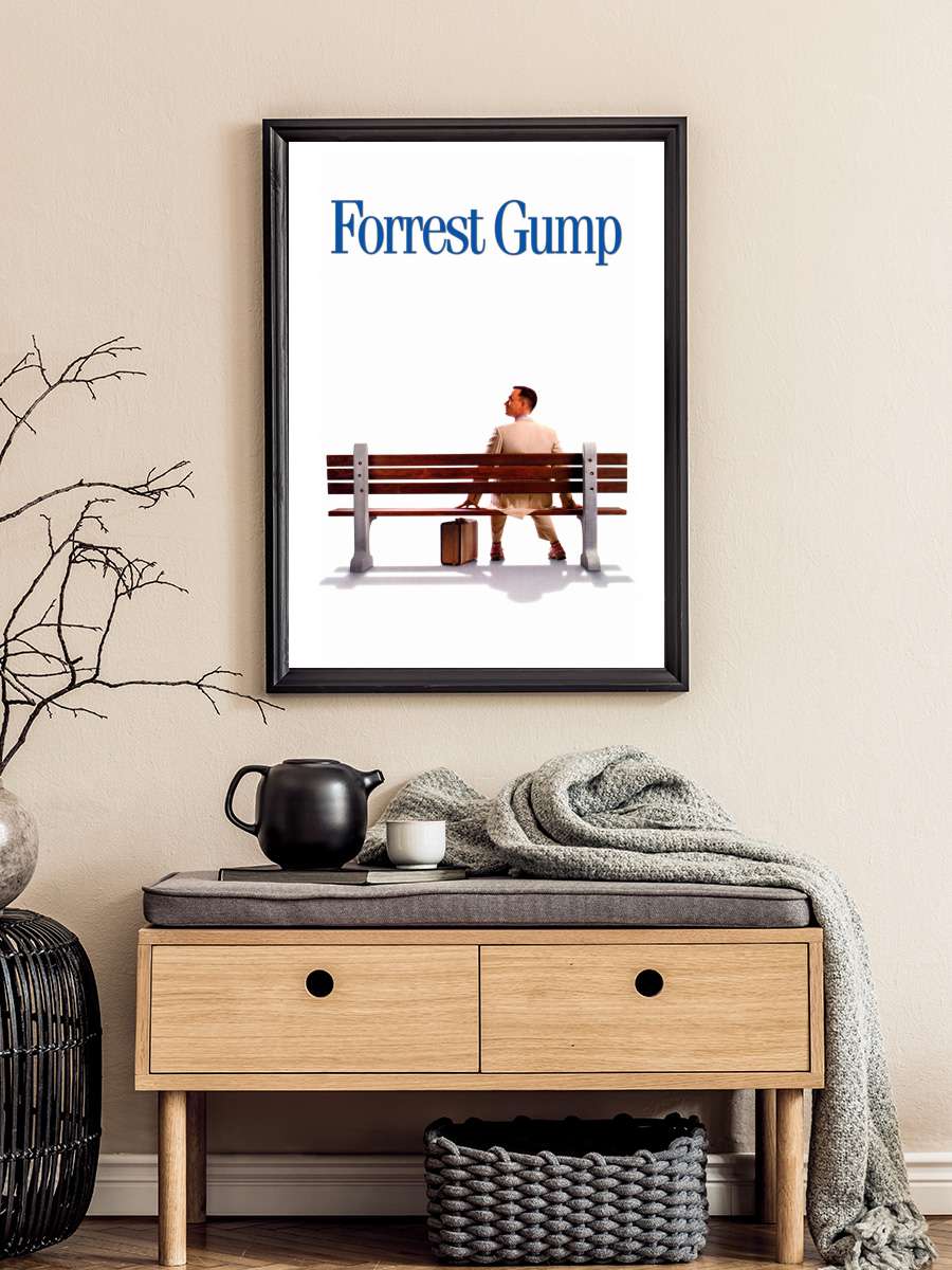 Forrest Gump Film Tablo Siyah Çerçeveli Film Poster Afiş Tablo