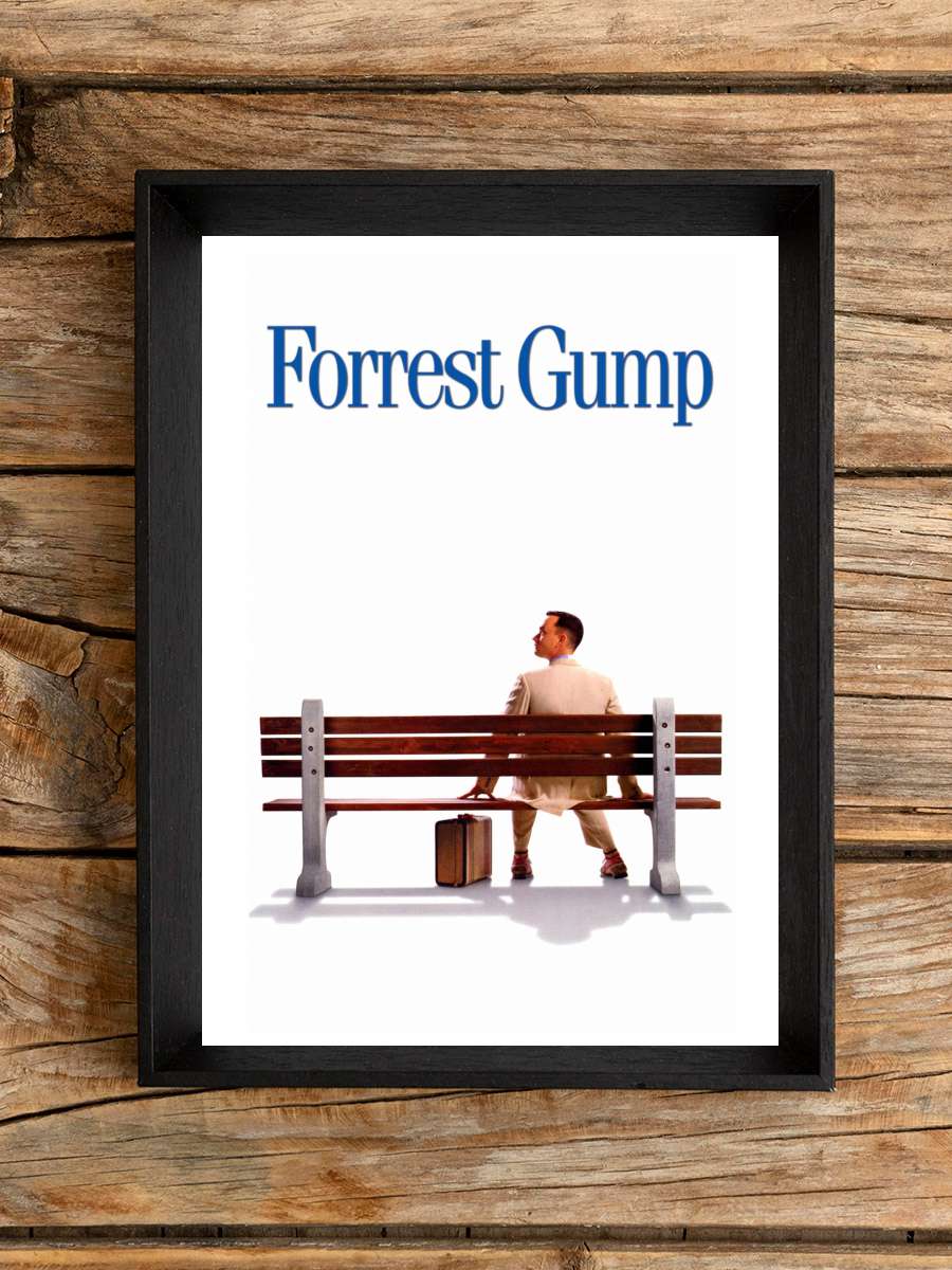 Forrest Gump Film Tablo Siyah Çerçeveli Film Poster Afiş Tablo