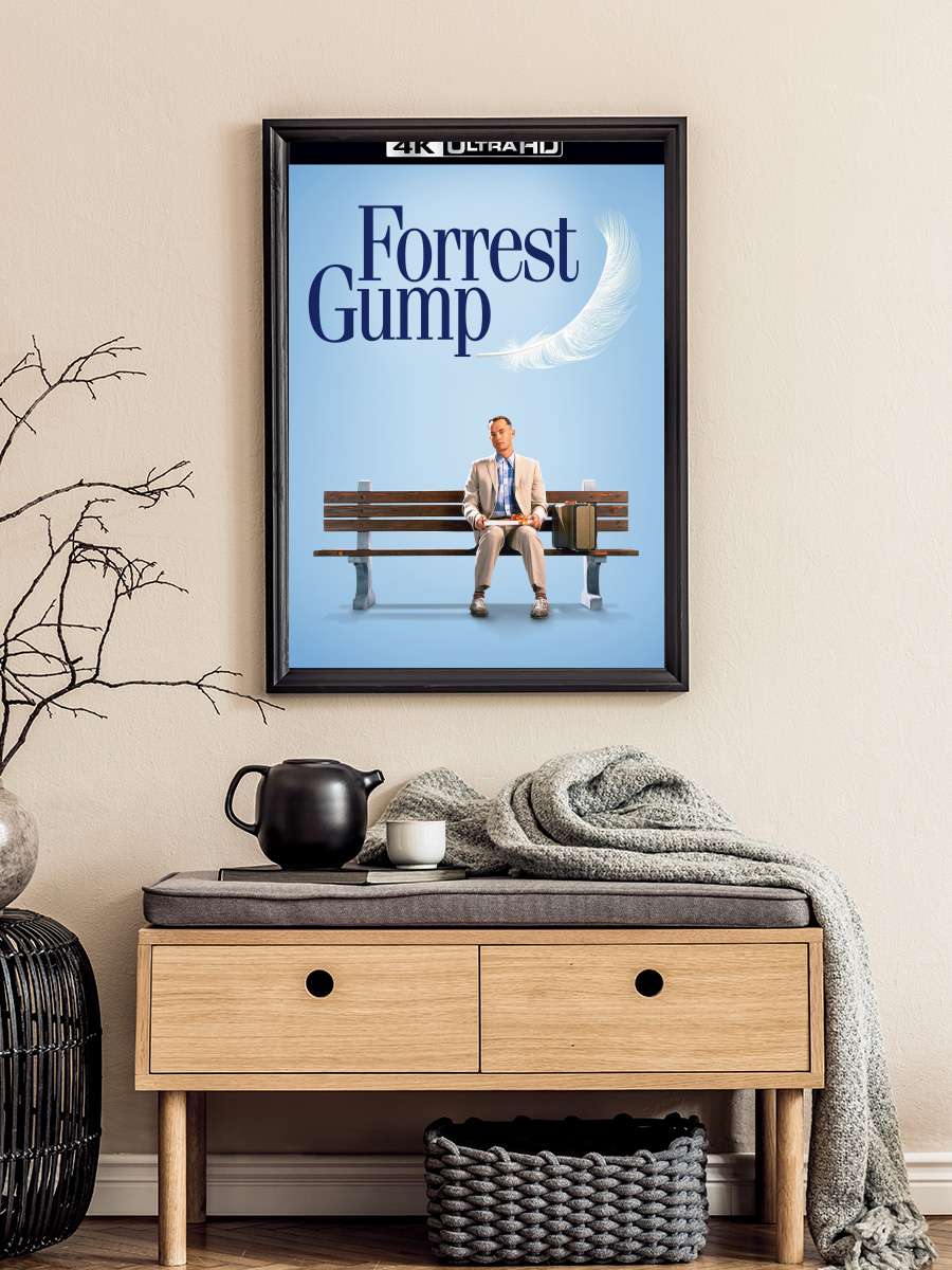 Forrest Gump Film Tablo Siyah Çerçeveli Film Poster Afiş Tablo