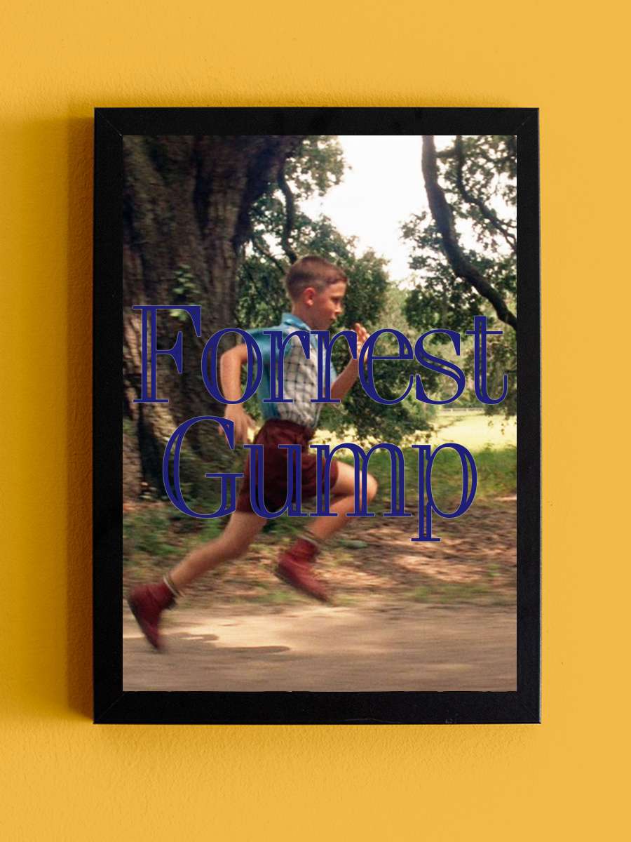 Forrest Gump Film Tablo Siyah Çerçeveli Film Poster Afiş Tablo