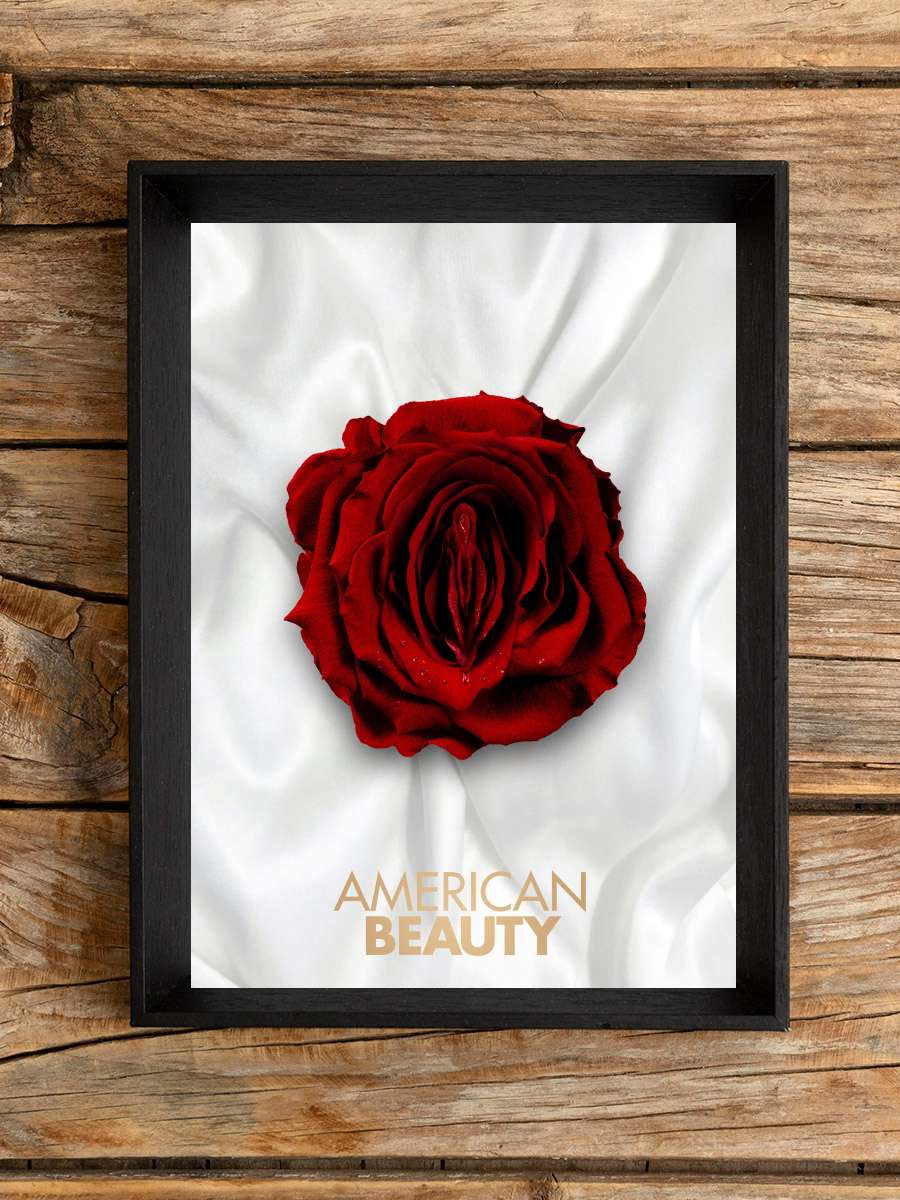 Amerikan Güzeli - American Beauty Film Tablo Siyah Çerçeveli Film Poster Afiş Tablo