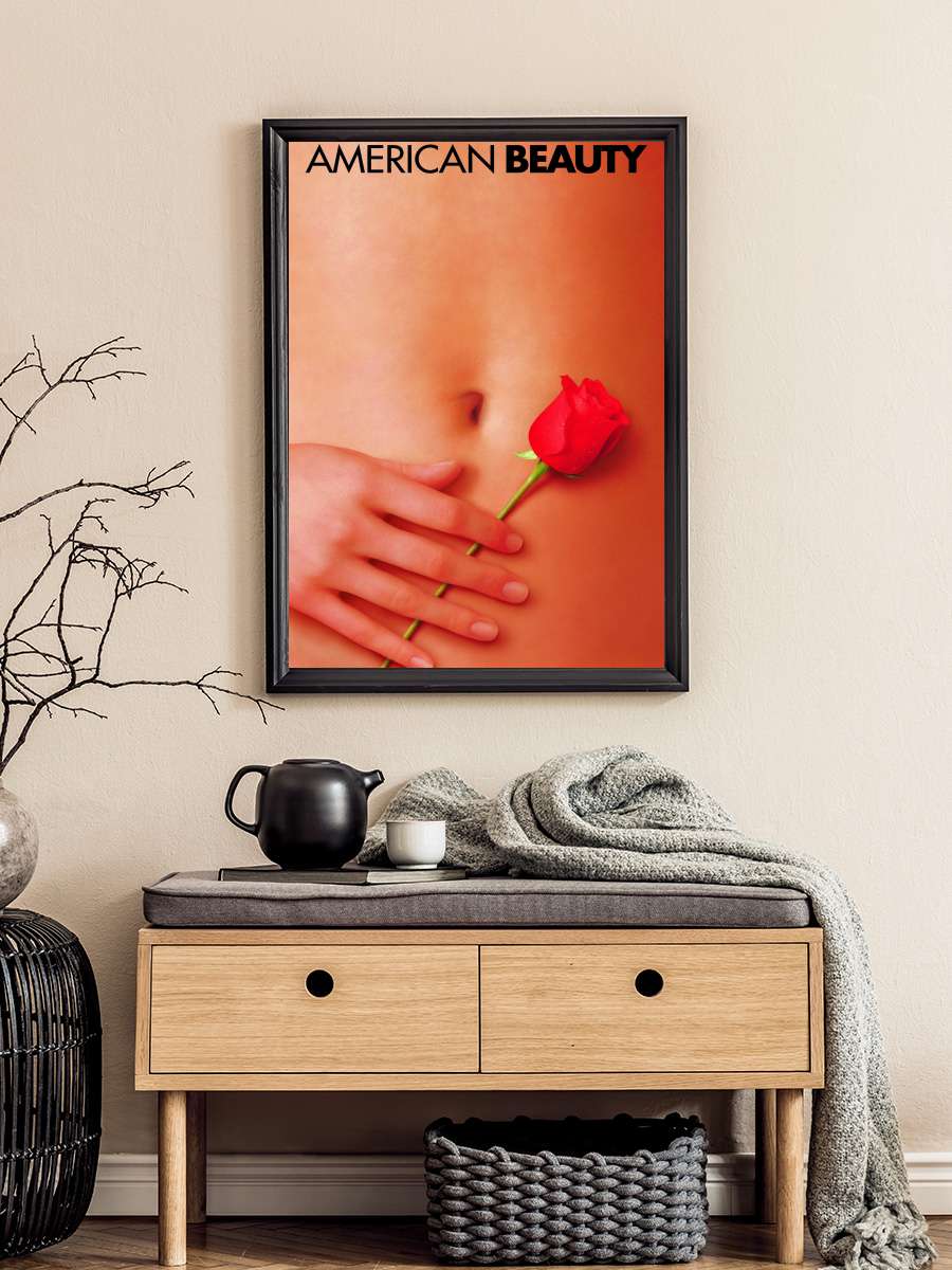 Amerikan Güzeli - American Beauty Film Tablo Siyah Çerçeveli Film Poster Afiş Tablo