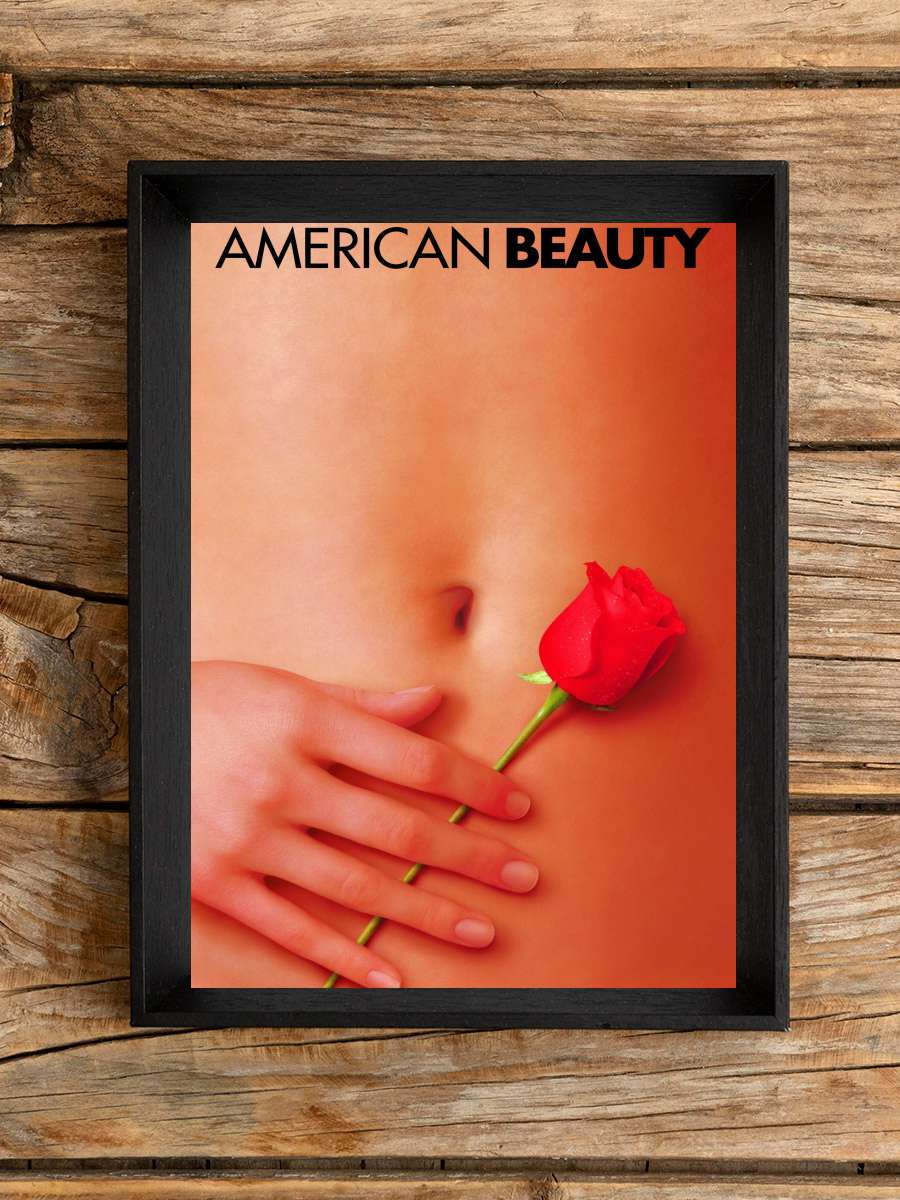 Amerikan Güzeli - American Beauty Film Tablo Siyah Çerçeveli Film Poster Afiş Tablo