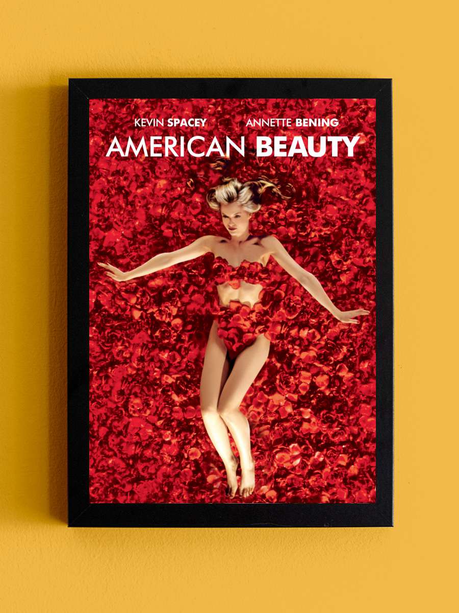 Amerikan Güzeli - American Beauty Film Tablo Siyah Çerçeveli Film Poster Afiş Tablo