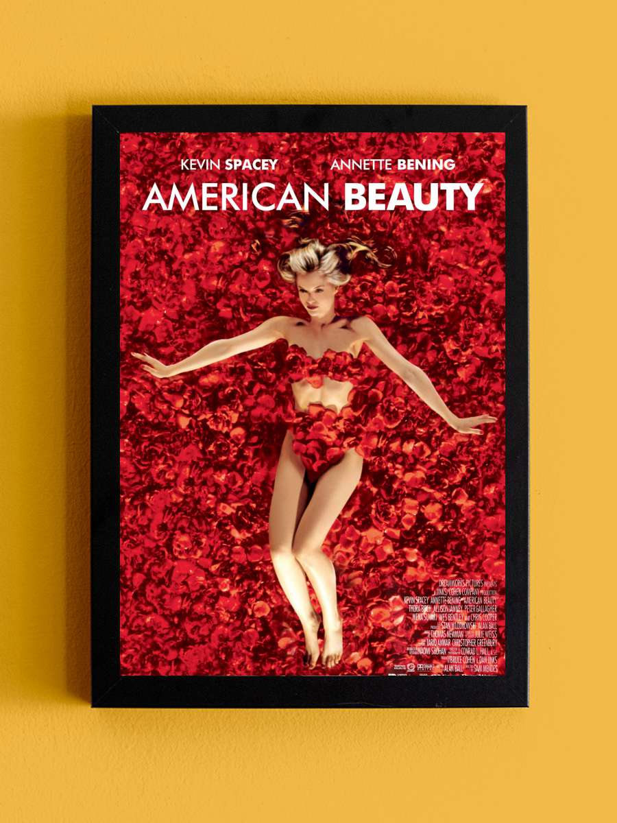 Amerikan Güzeli - American Beauty Film Tablo Siyah Çerçeveli Film Poster Afiş Tablo