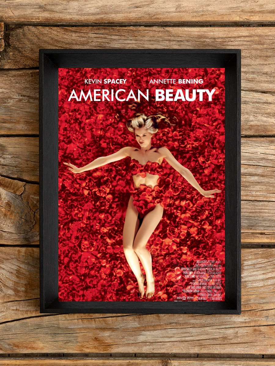 Amerikan Güzeli - American Beauty Film Tablo Siyah Çerçeveli Film Poster Afiş Tablo