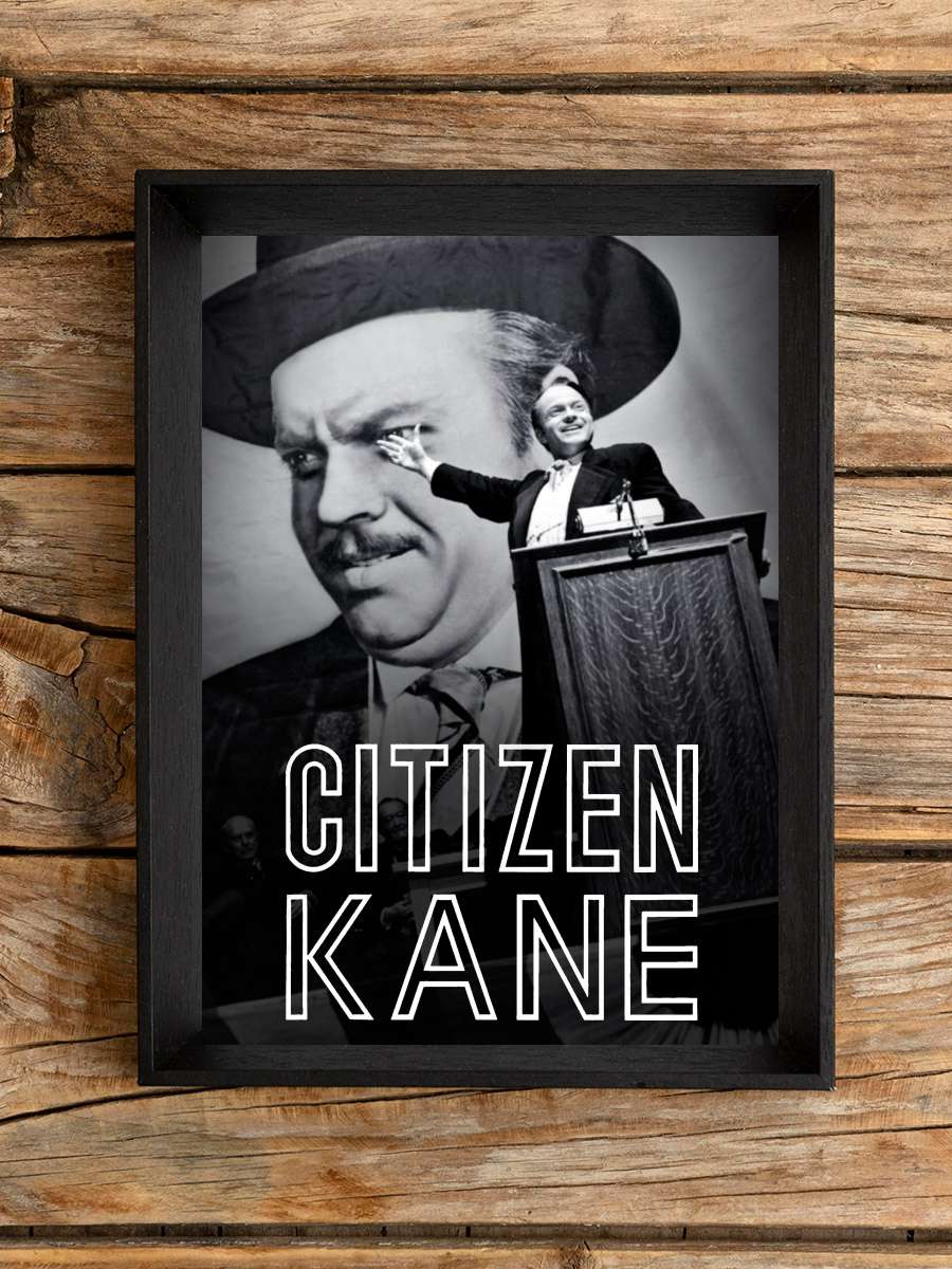 Yurttaş Kane - Citizen Kane Film Tablo Siyah Çerçeveli Film Poster Afiş Tablo