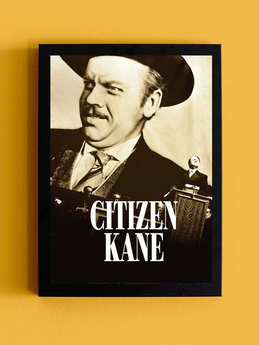 Yurttaş Kane - Citizen Kane Film Tablo Siyah Çerçeveli Film Poster Afiş Tablo