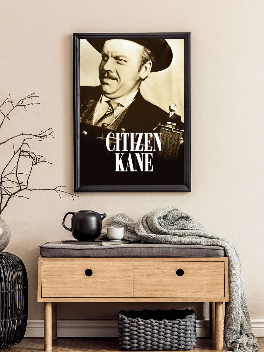 Yurttaş Kane - Citizen Kane Film Tablo Siyah Çerçeveli Film Poster Afiş Tablo