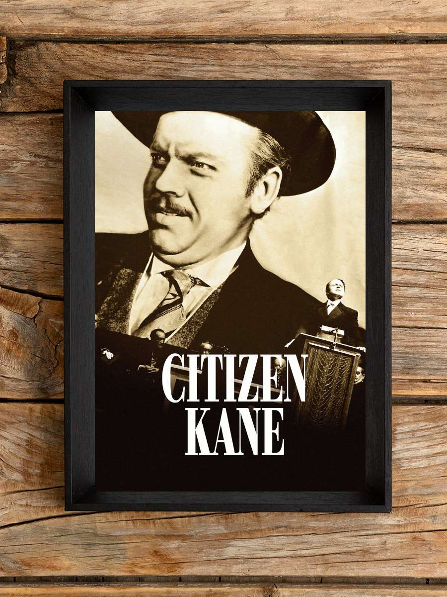 Yurttaş Kane - Citizen Kane Film Tablo Siyah Çerçeveli Film Poster Afiş Tablo