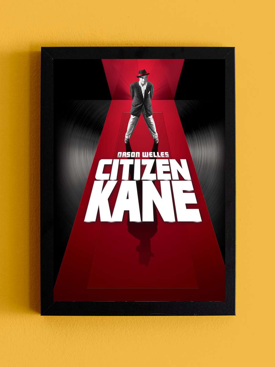 Yurttaş Kane - Citizen Kane Film Tablo Siyah Çerçeveli Film Poster Afiş Tablo