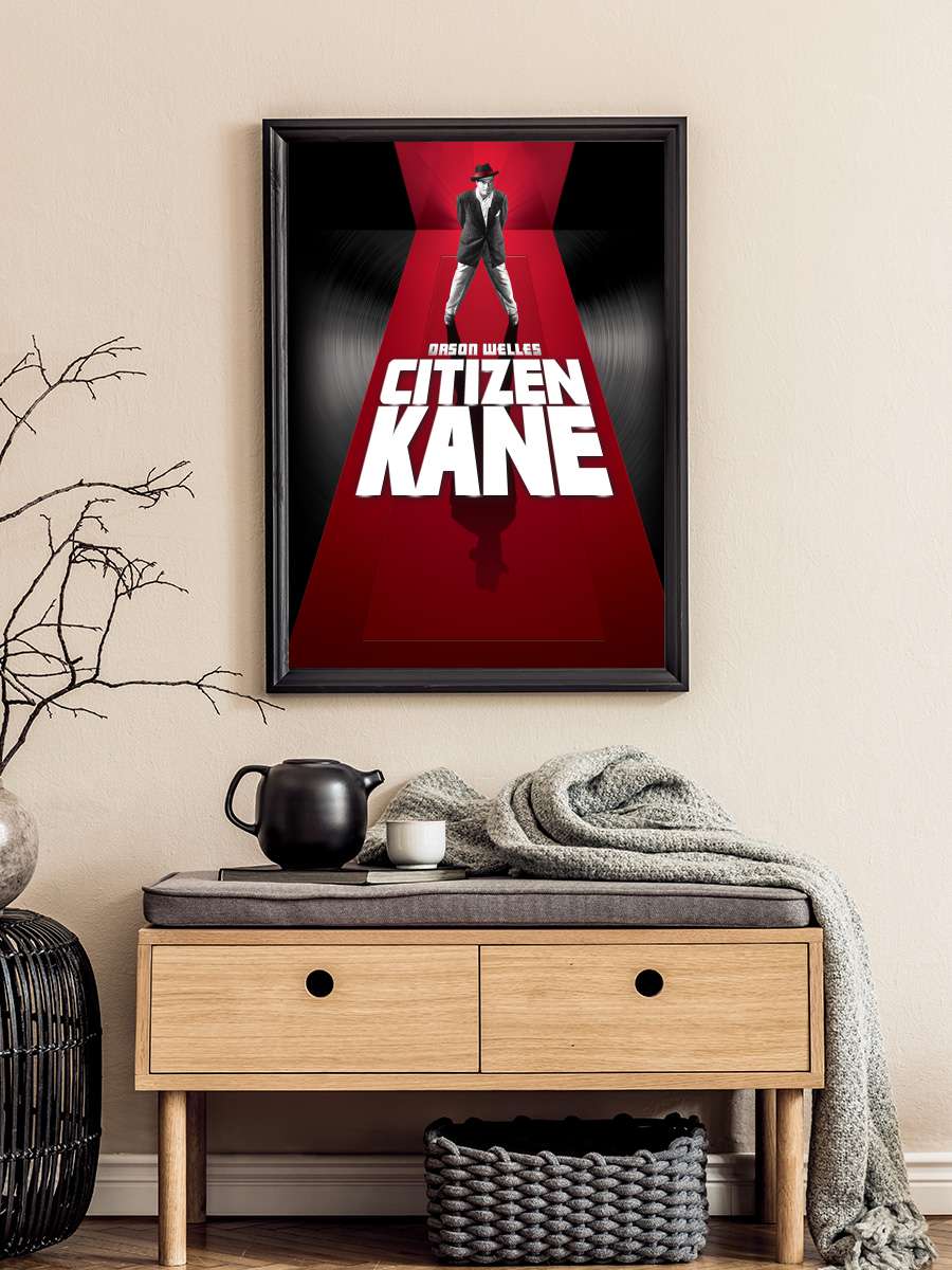 Yurttaş Kane - Citizen Kane Film Tablo Siyah Çerçeveli Film Poster Afiş Tablo