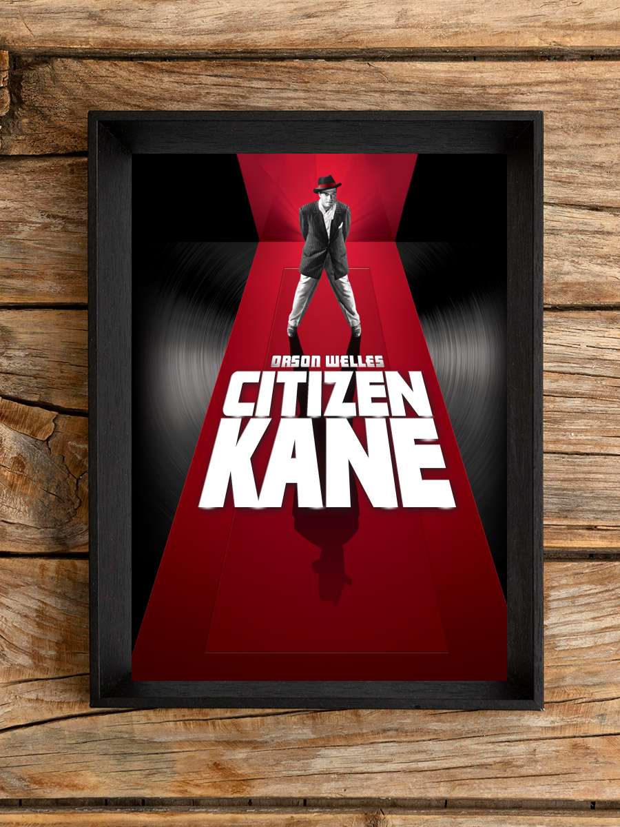 Yurttaş Kane - Citizen Kane Film Tablo Siyah Çerçeveli Film Poster Afiş Tablo