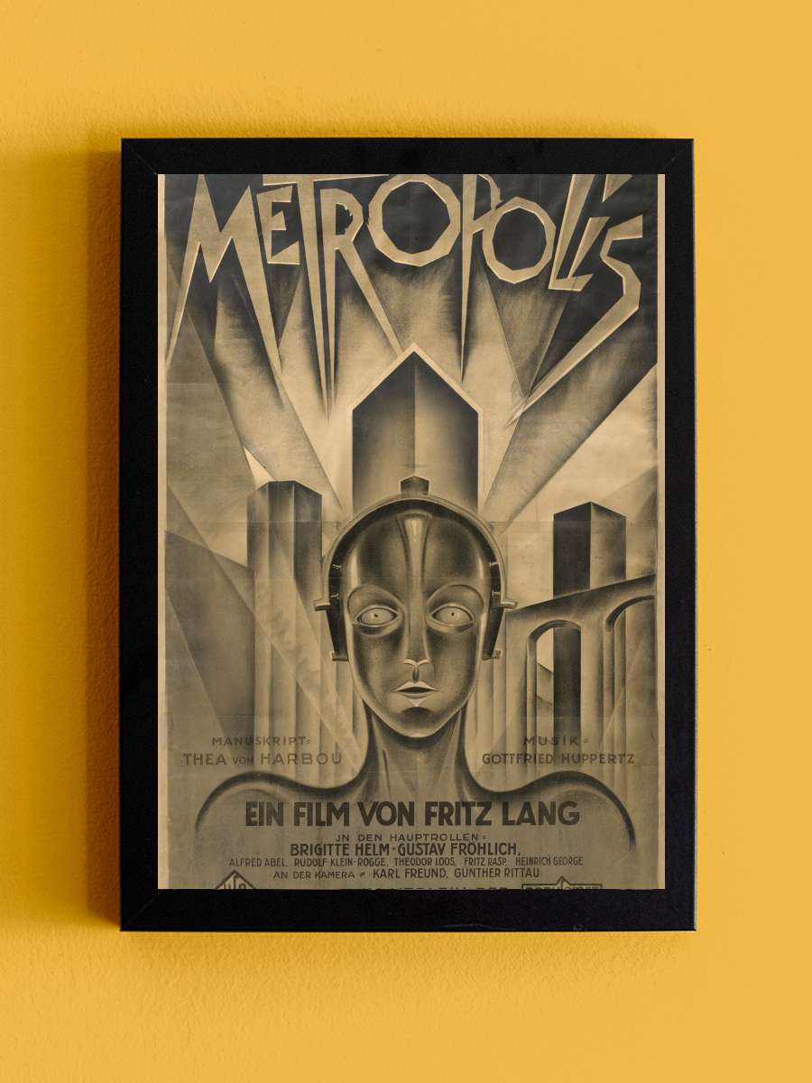 Metropolis Film Tablo Siyah Çerçeveli Film Poster Afiş Tablo