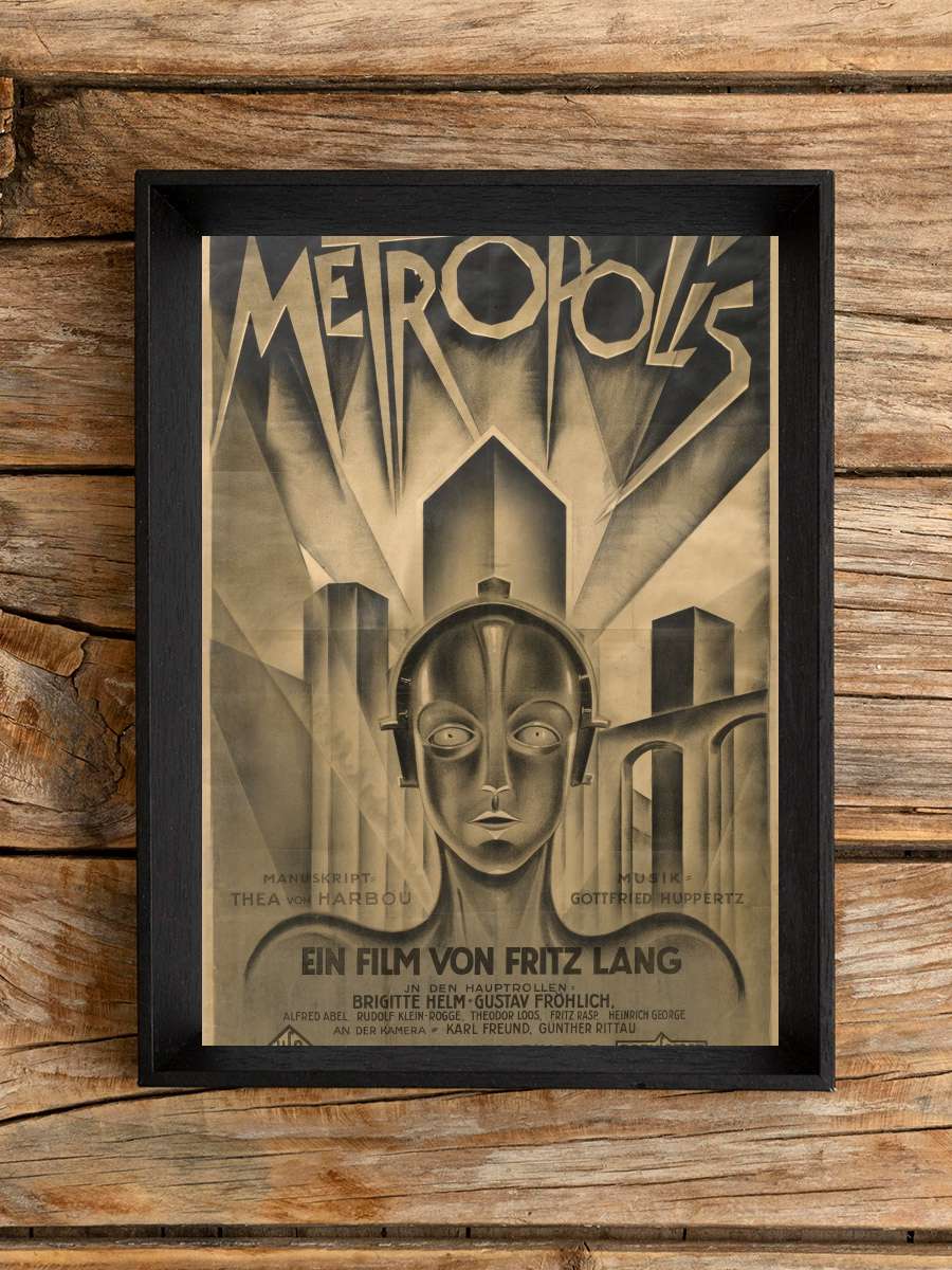 Metropolis Film Tablo Siyah Çerçeveli Film Poster Afiş Tablo