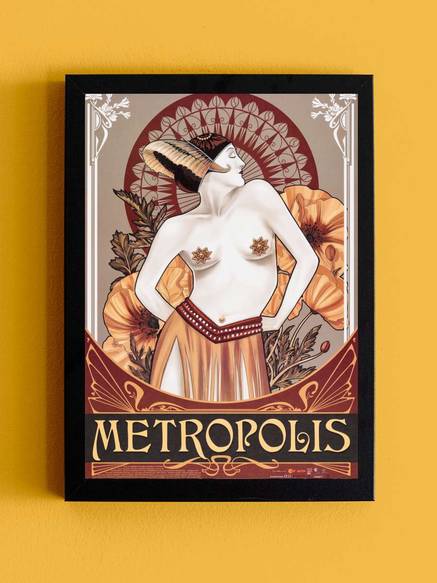 Metropolis Film Tablo Siyah Çerçeveli Film Poster Afiş Tablo