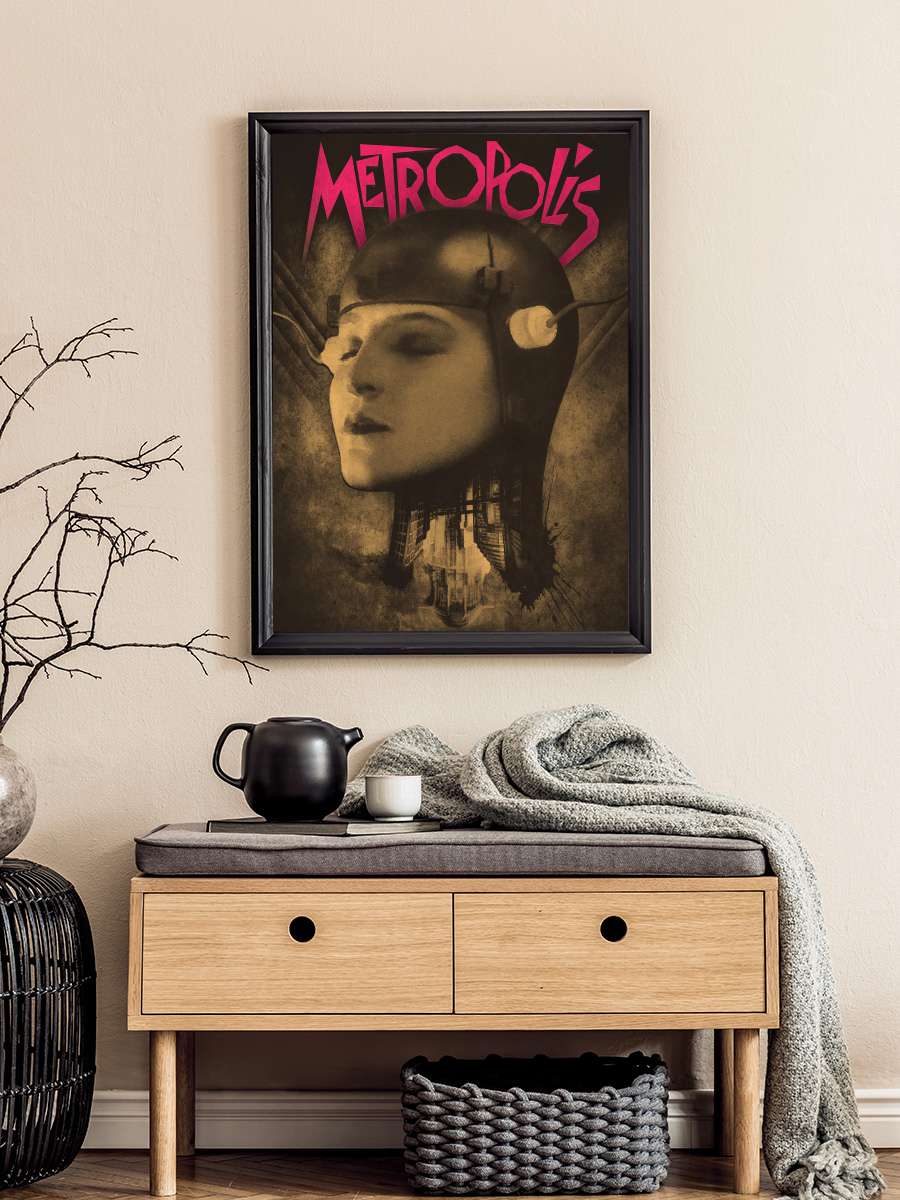 Metropolis Film Tablo Siyah Çerçeveli Film Poster Afiş Tablo