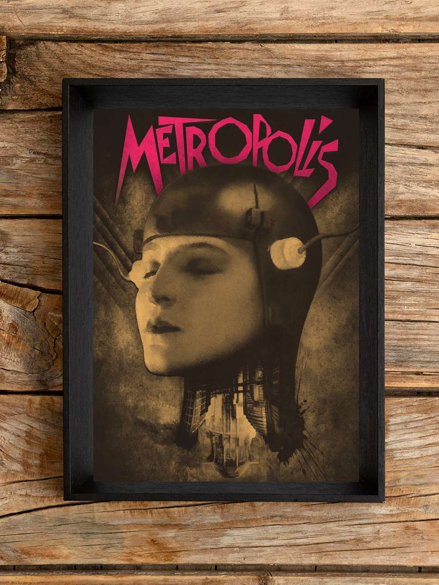 Metropolis Film Tablo Siyah Çerçeveli Film Poster Afiş Tablo