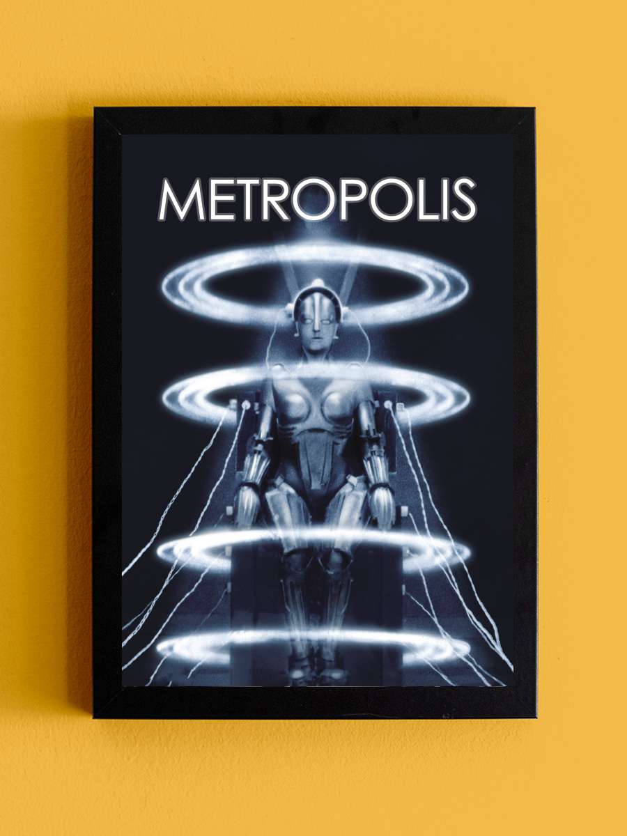 Metropolis Film Tablo Siyah Çerçeveli Film Poster Afiş Tablo