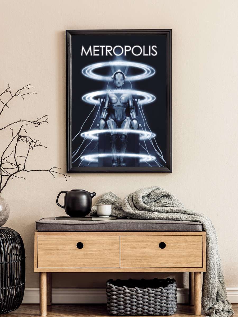 Metropolis Film Tablo Siyah Çerçeveli Film Poster Afiş Tablo