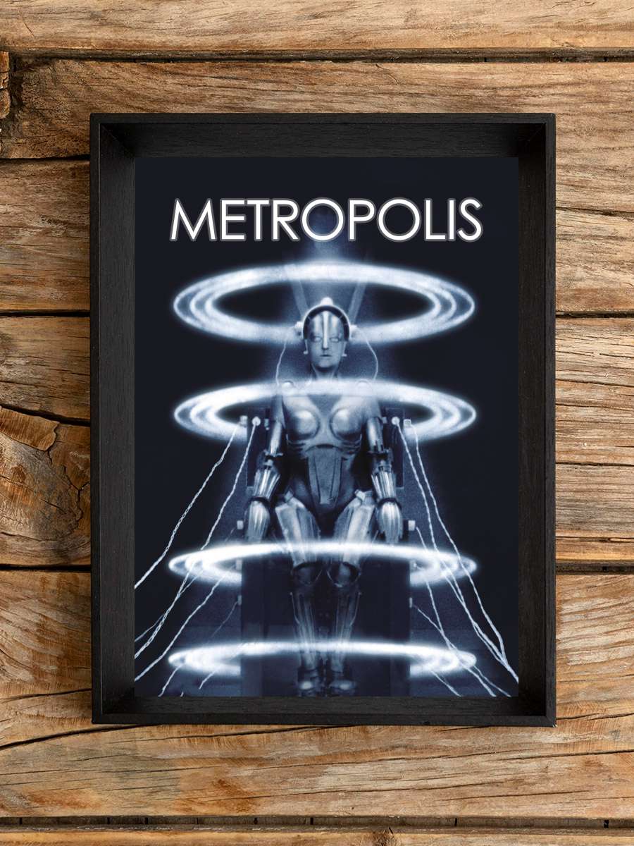 Metropolis Film Tablo Siyah Çerçeveli Film Poster Afiş Tablo